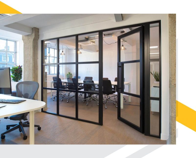 Framed Glass Partitions Solid Framed Partitions Komfort