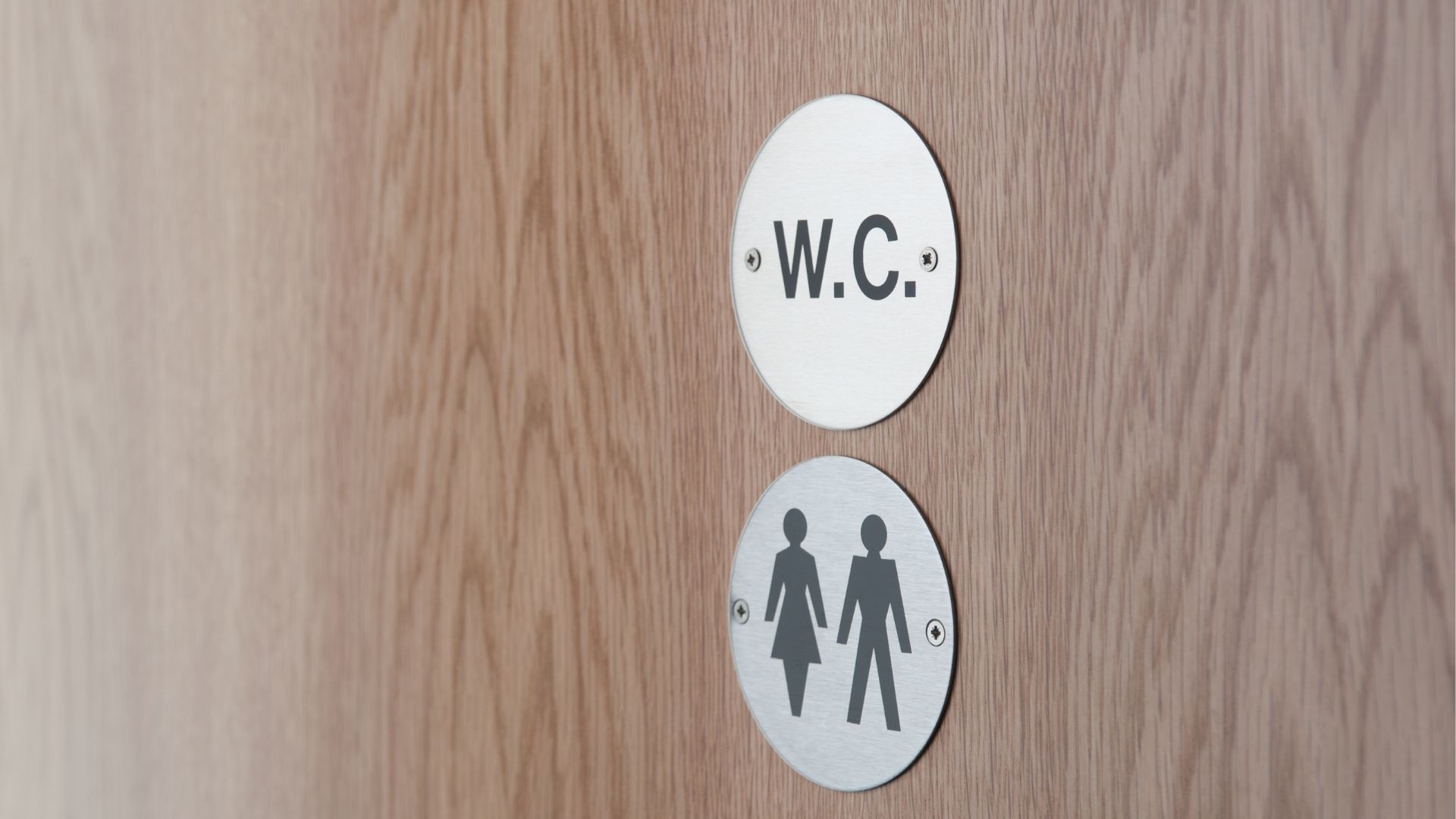 Individual washroom sign