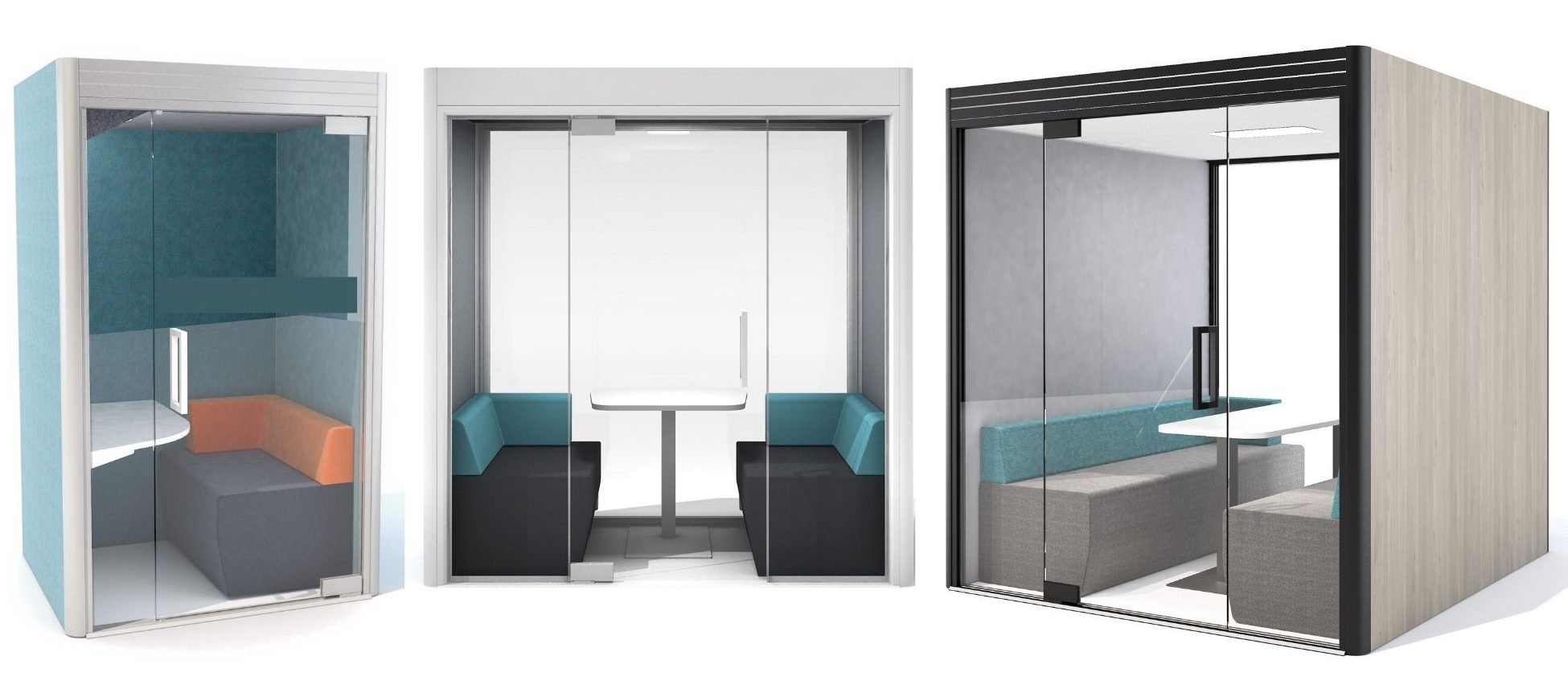 Kube range (2) office booths and pods