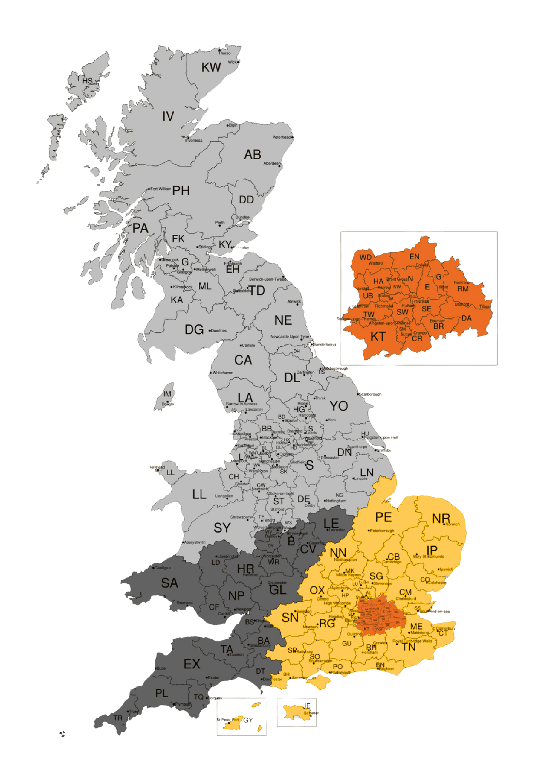 UK Sales Region Map